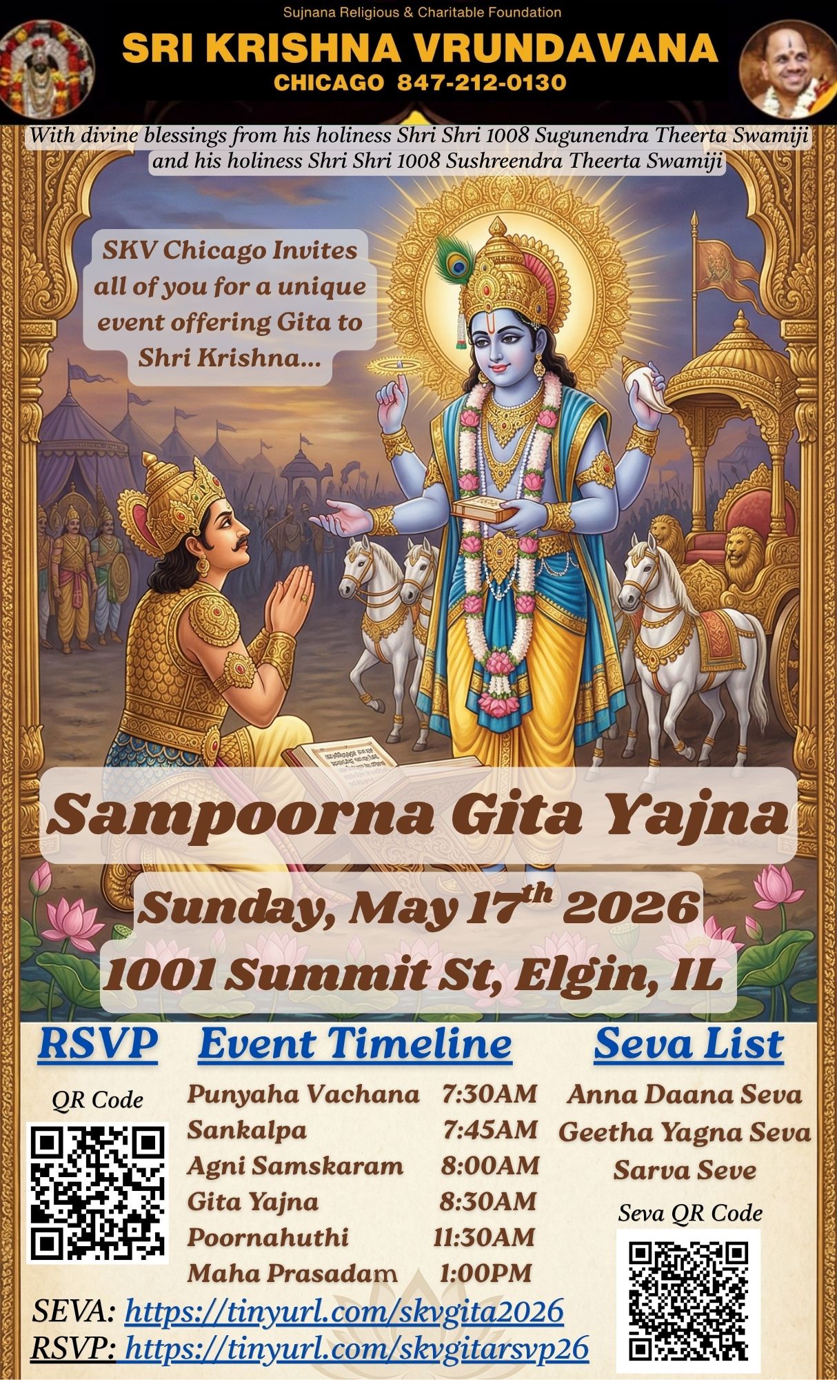 Sampoorna Gita Yajna - Vegetable SignUp