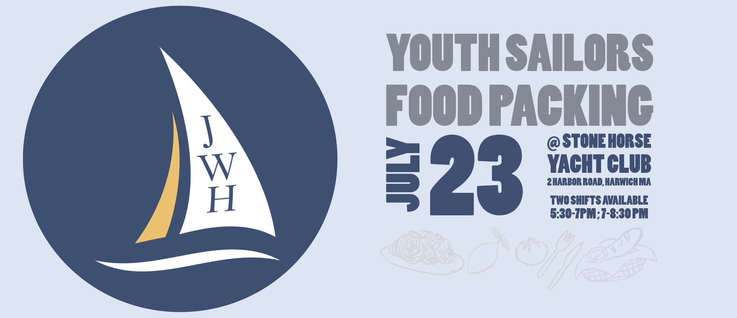 Youth Sailors & John W. Hughan Foundation Food Packing Event