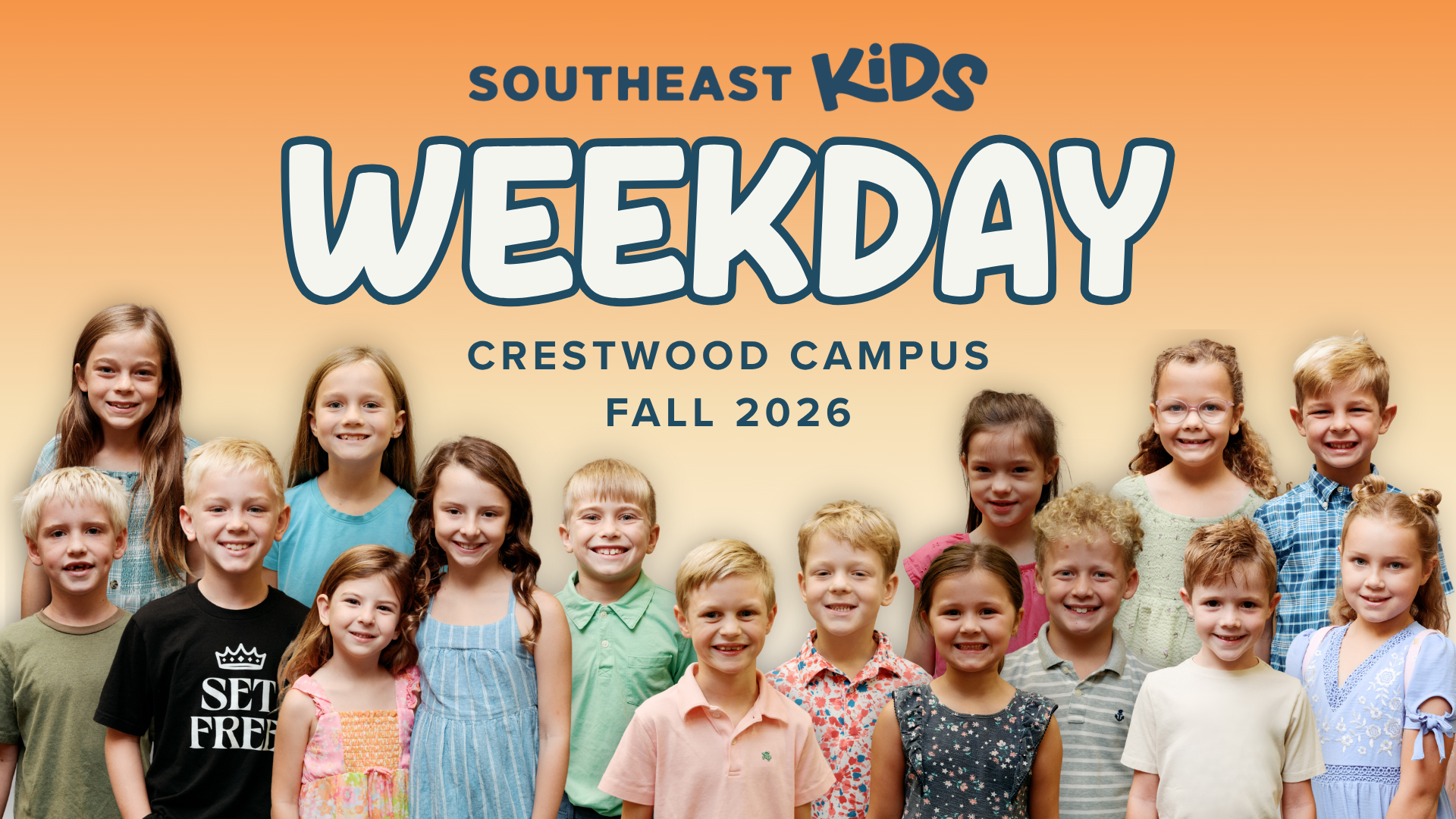 Serve with Southeast Kids Weekday at the Crestwood Campus!