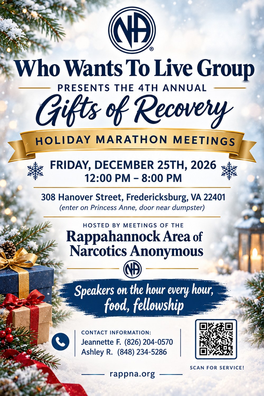 Gifts of Recovery: Nourishing Body, Mind & Spirit Potluck Sign-Up
