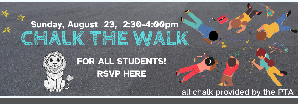 RSVP for Chalk the Walk 8/23 2:30pm
