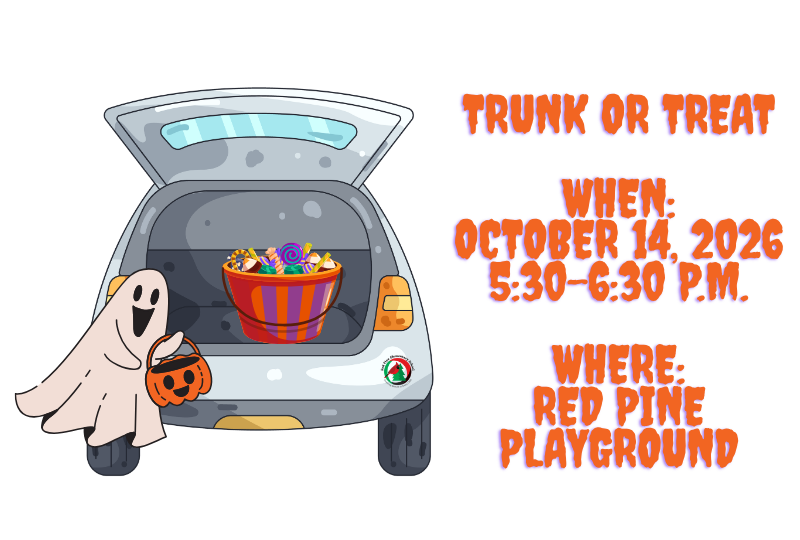 Planning begins 9/8/2026 Red Pine Trunk or Treat